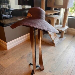 Alexis x Sensi Studio Extra Long Brim Cordovan Straw Hat | Ecuador